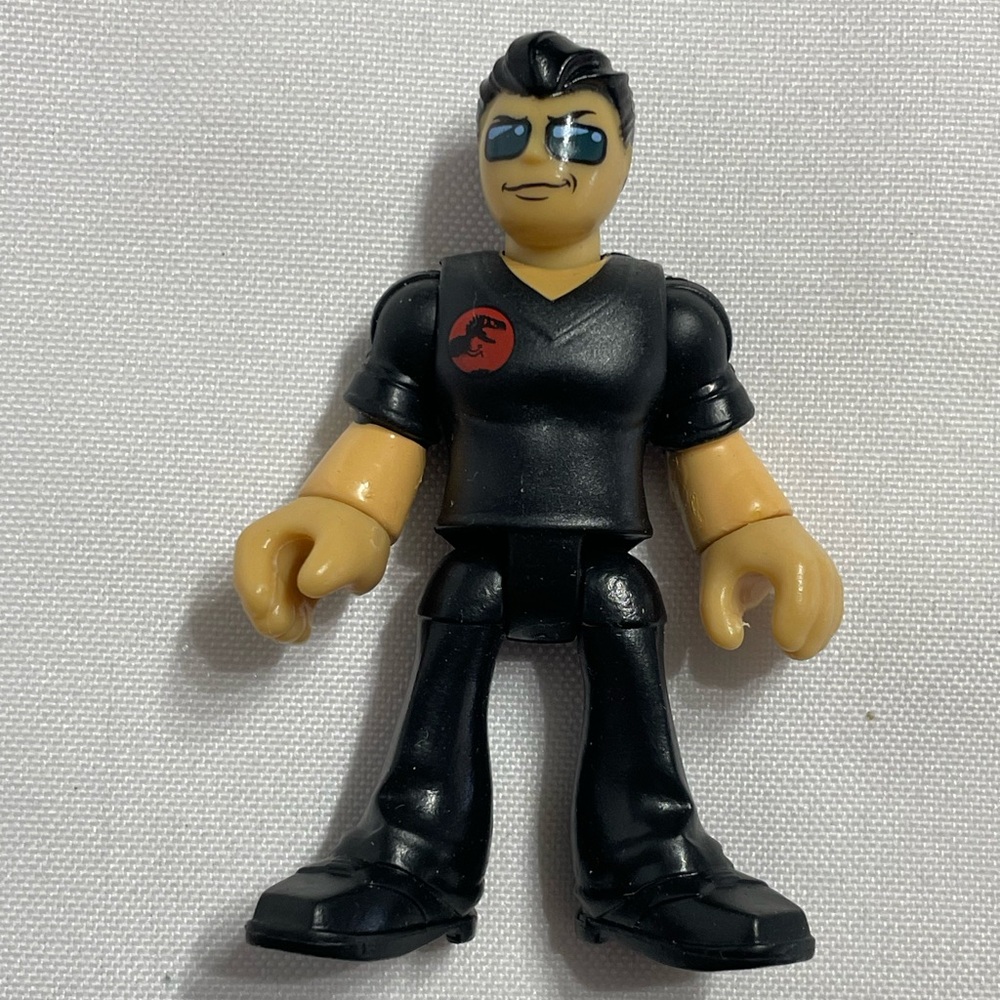 Imaginext 3” Jurassic World Dr. Ian Malcolm action figure Excellent Condition
